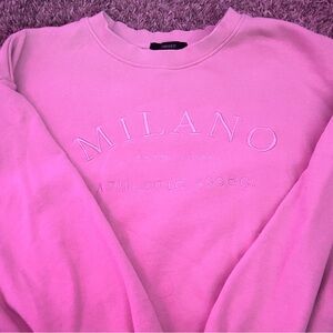 baby pink milano sweater